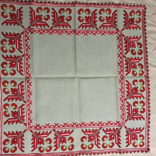 Bulgarian embroidery square custom made
