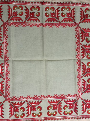 Bulgarian embroidery square custom made