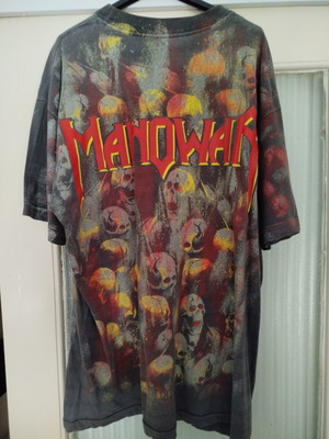 Manowar T-shirt μεταχειρισμένο, μέγεθος XL, αγορά από συναυλία 1992
