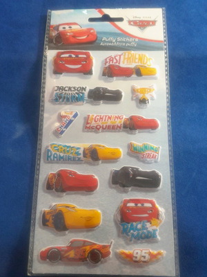 Cars Puffy stickers new