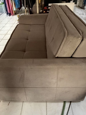 Sofa bed with storage used