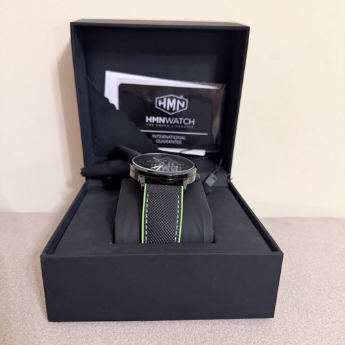 HMN Boxster Spyder 718 watch like new, men's, black and green