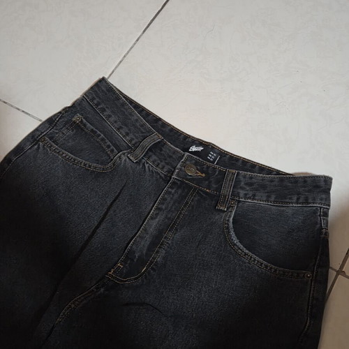 STWD Pull & Bear men's jeans baggy wide leg new, washed black