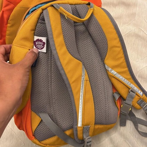 Affenzahn Lion kindergarten backpack like new, orange 8lt