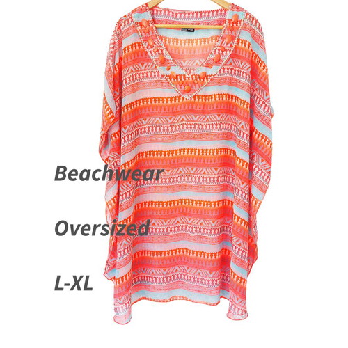 Laura Torelli Beach Kaftan L/XL like new with stones and sequins