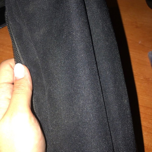 Polo pencil case used with slight ink on lid
