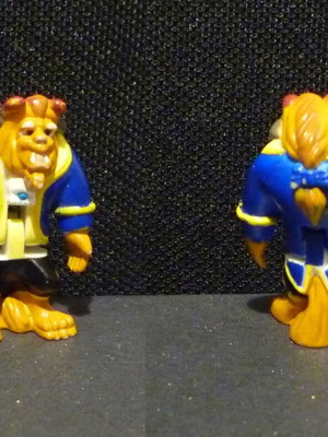 Polly Pocket φιγούρα Beast μεταχειρισμένη από Belle Beauty and the Beast Magical castle 1997