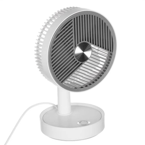 White and gray USB desk fan 4 W Ø13 cm