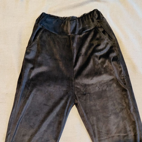 Velour set hoodie and pants black new