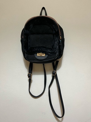 Small backpack bag new, black, unworn
