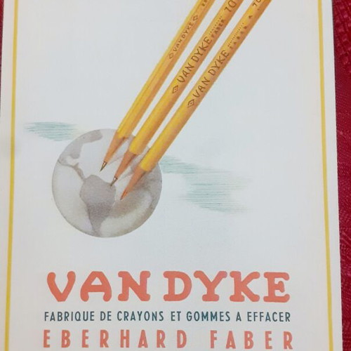 Van Dyke eraser brochure by Eberhard Faber like new