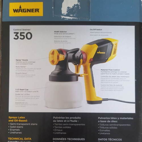 Wagner Control Stainer 350 paint spray gun unused