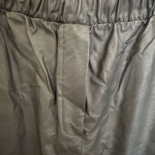 Moutaki faux leather pants like new, black, size S