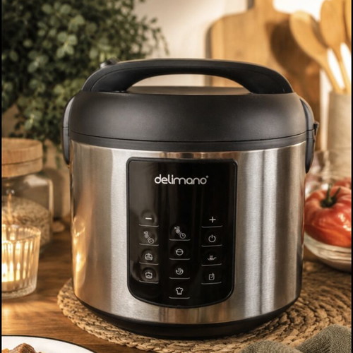 Delimano multicooker like new with slow cooking and auto shut-off