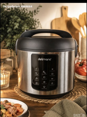 Delimano multicooker like new with slow cooking and auto shut-off