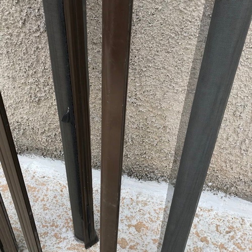 Aluminum parts from window screens used, pack of seven