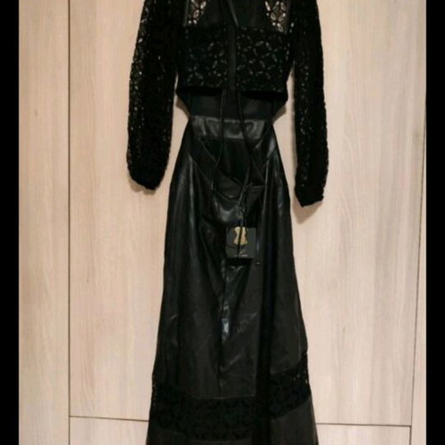 Lace dress new, black, size large