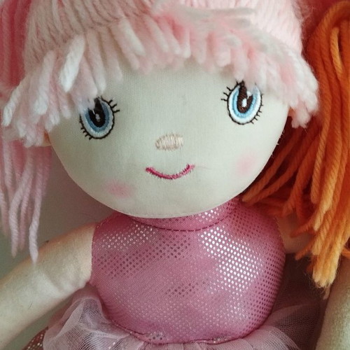 Aurora Sweet Lollies cloth dolls used, pack of 2, 37 cm
