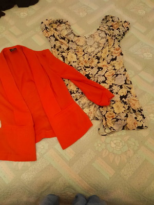 Dress with blazer gift, like new, size S