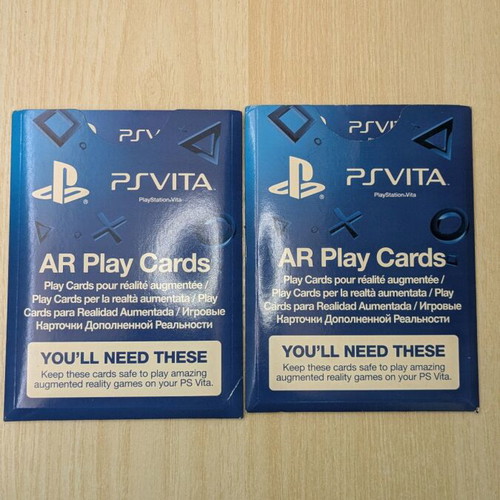 PSVITA AR Cards like new, pack of two