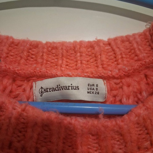 Stradivarius pink knitted sweater like new