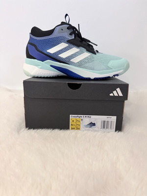 Adidas Crazyflight 5 M Mid παπούτσια βόλεϊ σε μπλε και τιρκουάζ, μέγεθος 41 1/3