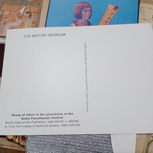 British Museum postcards like new, set of 11, 1979 edition
