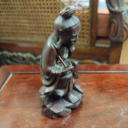 Wooden monk used, broken pipe