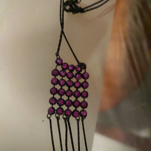 Necklace and bracelet used, multicolor set