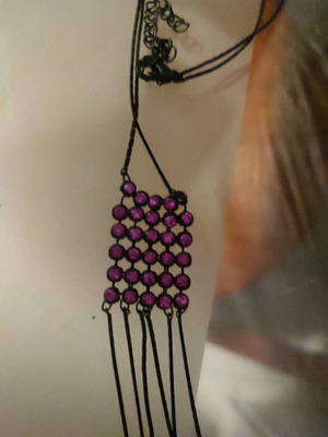 Necklace and bracelet used, multicolor set