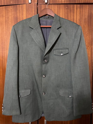 Men's jacket size 52 like new, dark gray