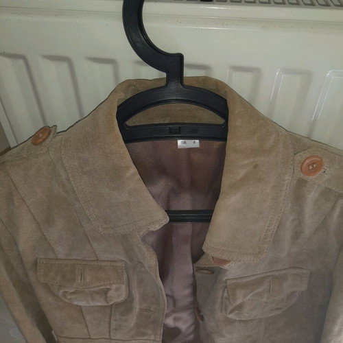 Women's leather jacket camel like new