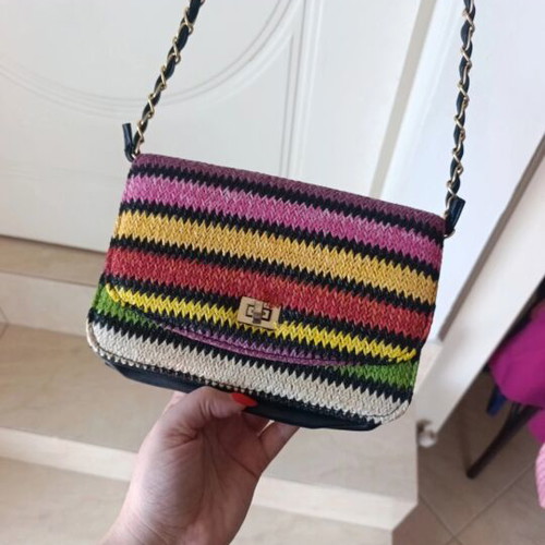 Shoulder bag like new, colorful summer style