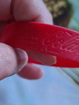 Coca Cola silicone bracelet like new