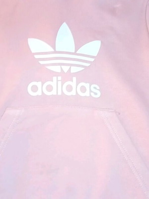 Adidas pink hoodie for 3/4 years like new