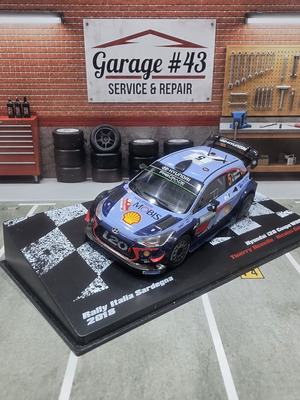 Hyundai i20 Coupe WRC μεταλλικό μοντέλο 1:43 Rally Italia Sardegna 2018