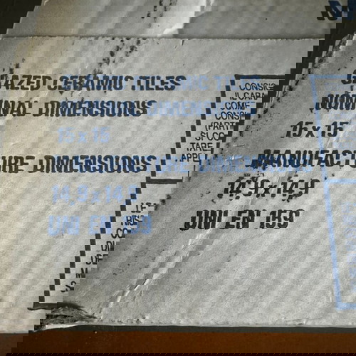 Λευκά κεραμικά πλακάκια Elios Ceramica καινούργια, πακέτο 17 κουτιών