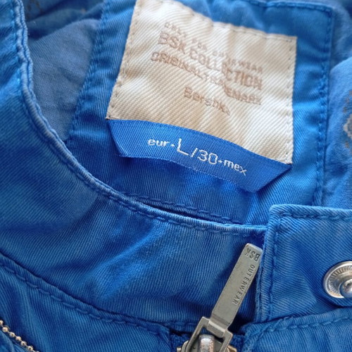 Bershka jacket like new, size large, blue