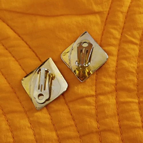 Vintage earrings used with clip personal collection