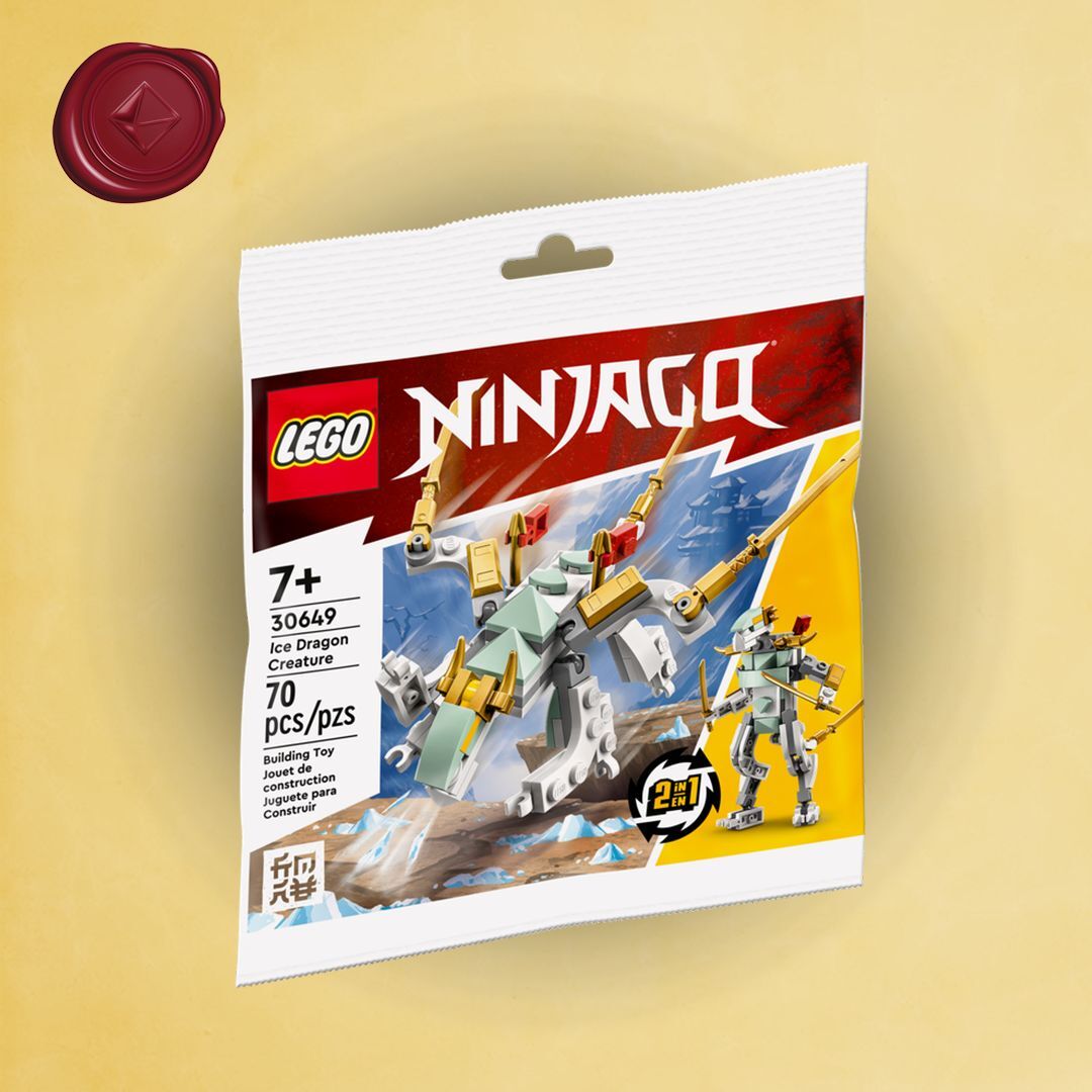 e Lego 30649 NinjaGo Ледяной дракон, цвет разноцветный, разноцветный