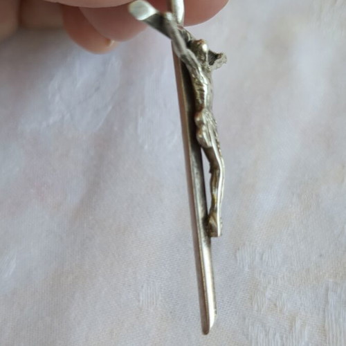Vintage Silver Crucifix 6 cm like new