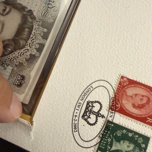 Golden Jubilee Commemorative Cover new, Queen Elizabeth II 50th Anniversary