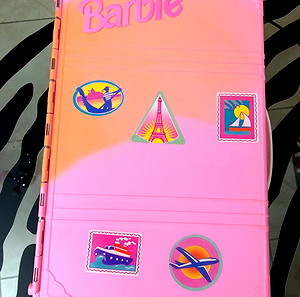 BARBIE THE TRAVELIN HOUSE TRUNK PLAYSET LUGGAGE SUITCASE LUGGAGE RARE open NOT COMPLETE MATTEL BIG HUGE VINTAGE no figure SOLD AS YOU SEE IT