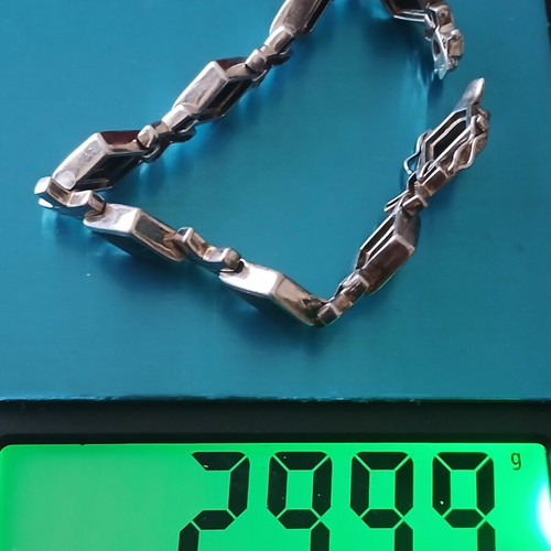 Sterling silver 925 bracelet 19 cm length, 30 grams, like new