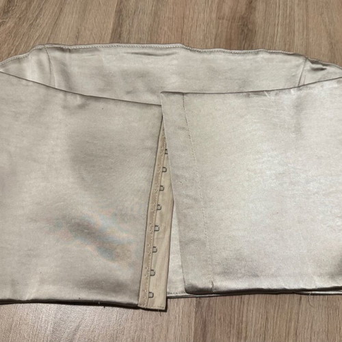 Zara corset like new, beige-champagne velvet, size L