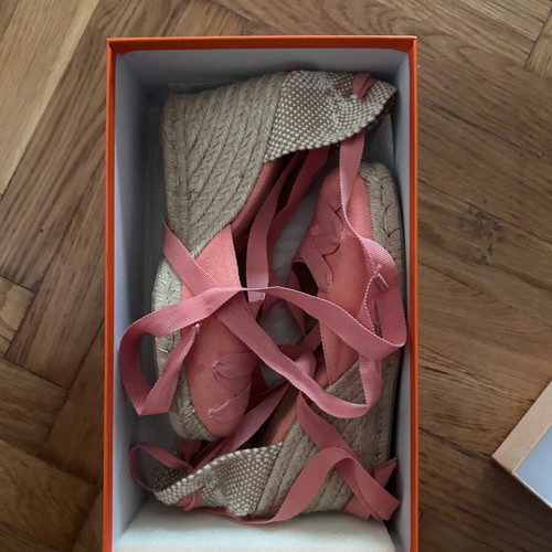 Castaner pink espadrilles size 38 like new