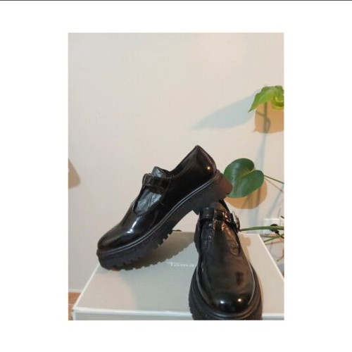 Tamaris Mary Jane style shoes, black patent leather, size 40