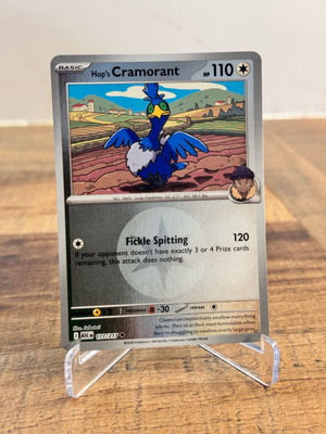 Pokemon Hop's Cramorant Card 177/217 Reverse Symbol Ascended Heroes like new