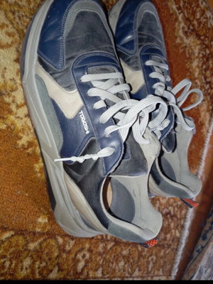 Togoshi men's sneakers like new, gray and blue, size 44