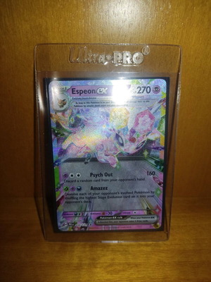 Pokemon Card Espeon ex new with sleeve and toploader